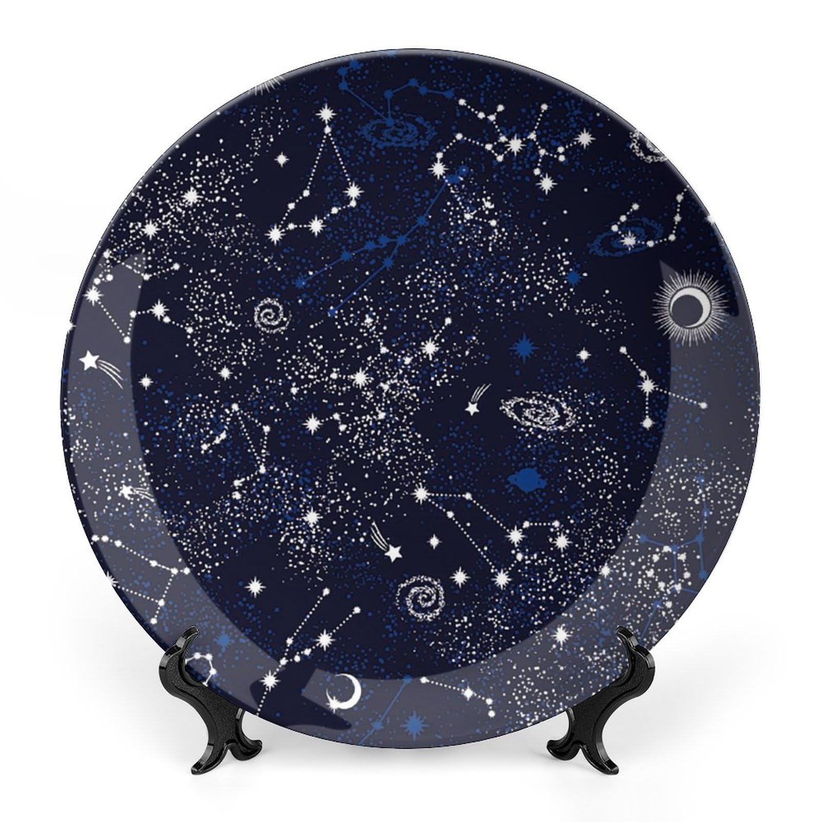 Amazon.co.jp: 宇宙銀河星座 プレートボーンチャイナ装飾プレート